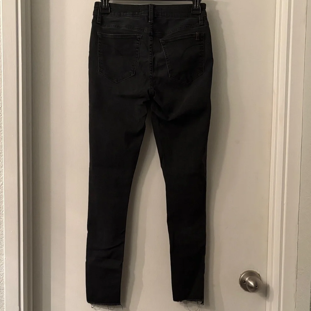 Joe's Jeans Women's Black Skinny Raw Hem Jeans